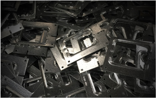 Tab terminals and other metal processing components